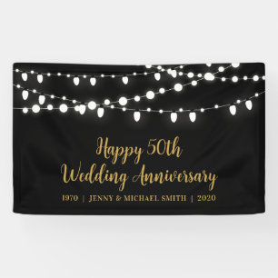 Glückwunsch zum 50. Hochzeitstag-Banner Banner