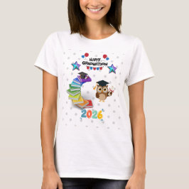 Glückwunsch zum Abschluss 2026 - Süße Eule & Büche T-Shirt