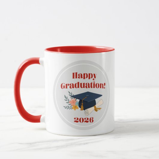 Glückwunsch zum Abschluss 2026! Tasse (Links)
