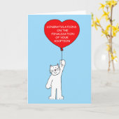 Glückwunsch zum Abschluss der Adoption Karte (Gelbe Blume)