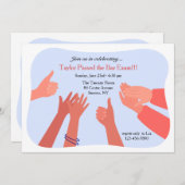 Glückwunsch zum Abschluss der Bar-Prüfung Einladung (Vorne/Hinten)