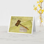 Glückwunsch zum Abschluss der Bar-Prüfung Karte (Gelbe Blume)