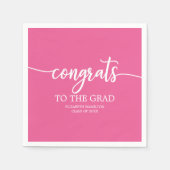 Glückwunsch zum Abschluss der Grad-Chic-Kalligrafi Serviette (Vorderseite)