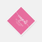 Glückwunsch zum Abschluss der Grad-Chic-Kalligrafi Serviette (Ecke)