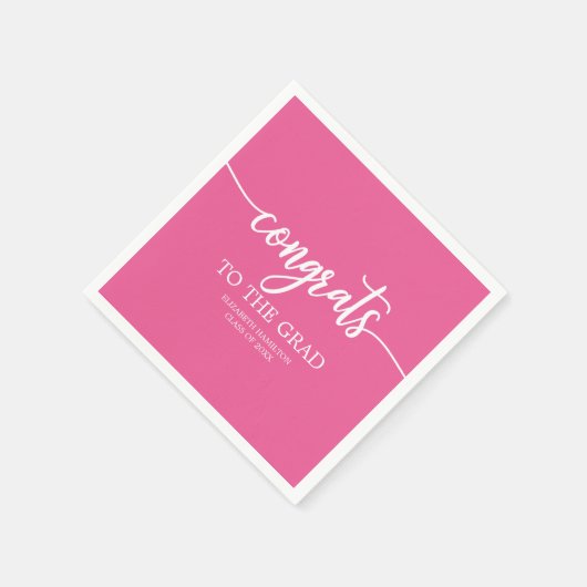 Glückwunsch zum Abschluss der Grad-Chic-Kalligrafi Serviette (Ecke)