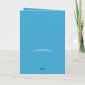 Glückwunsch zum Abschluss, Monogramm Gruß Karte (Rückseite)