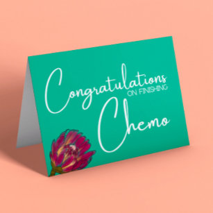 Glückwunsch zum Abschluss von Chemo Karte