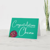 Glückwunsch zum Abschluss von Chemo Karte (Vorderseite)