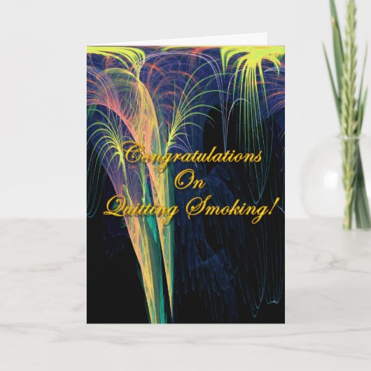 Glückwunsch zum Aufhören des Rauchens Karte (Vorderseite)