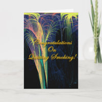 Glückwunsch zum Aufhören des Rauchens