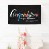 Glückwunsch zum Ausscheiden von Lehrern Banner (Insitu)