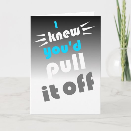 Glückwunsch zum Bestehen der Bar-Prüfung Karte (Vorderseite)