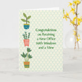 Glückwunsch zum Erhalt des neuen Amtes Karte (Gelbe Blume)