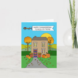 Glückwunsch zum Erntedanken an beide meine Mamas Karte