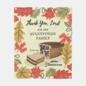 Glückwunsch zum Erntedankfest BREAD von LIFE Famil Fleecedecke (Vorderseite)