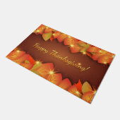 Glückwunsch zum Erntedankfest Herbst Blätter Tür M Fußmatte (Schrägansicht)