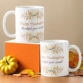 Glückwunsch zum Erntedankfest Herbst Leaf-Grenzen Kaffeetasse