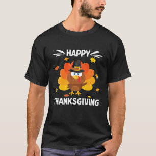 Glückwunsch zum Erntedankfest Türkei Tag Herbst He T-Shirt