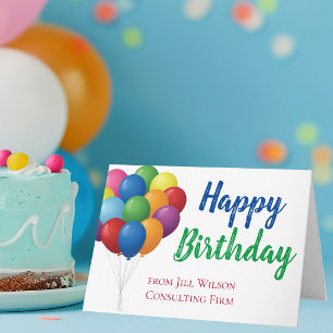 Glückwunsch zum Geburtstag Ballons Süße individuel Karte