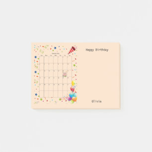 Glückwunsch zum Geburtstag Dezember 2022 Post-it N Klebezettel