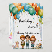 Glückwunsch zum Geburtstag, Einladung zum Geburtst (Vorne/Hinten)