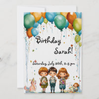 Glückwunsch zum Geburtstag, Einladung zum Geburtst