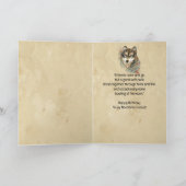 Glückwunsch zum Geburtstag, Freund Wolf, Wölfe Karte (Innenseite)