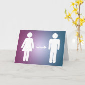 Glückwunsch zum Geschlechterwechsel Karte (Gelbe Blume)