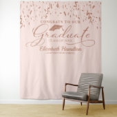 Glückwunsch zum Hintergrund der Rose Gold Pink Wandteppich (Beispiel)