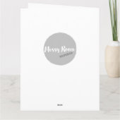 Glückwunsch zum Hochzeitsfeiern Faltenkarte Karte (Rückseite)