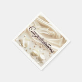 Glückwunsch zum Hochzeitspapier Napkin Serviette (Ecke)