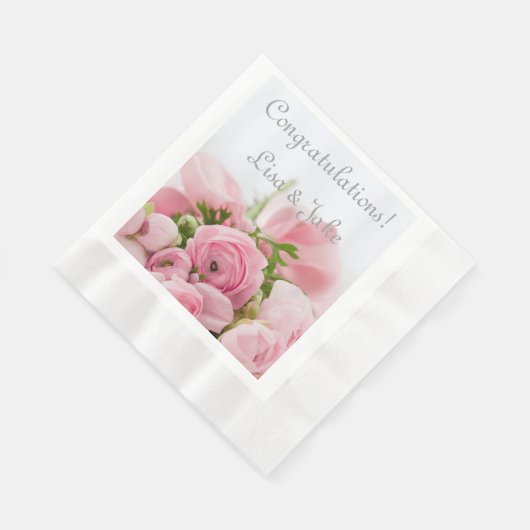 Glückwunsch zum Hochzeitspapier Napkins Serviette (Ecke)