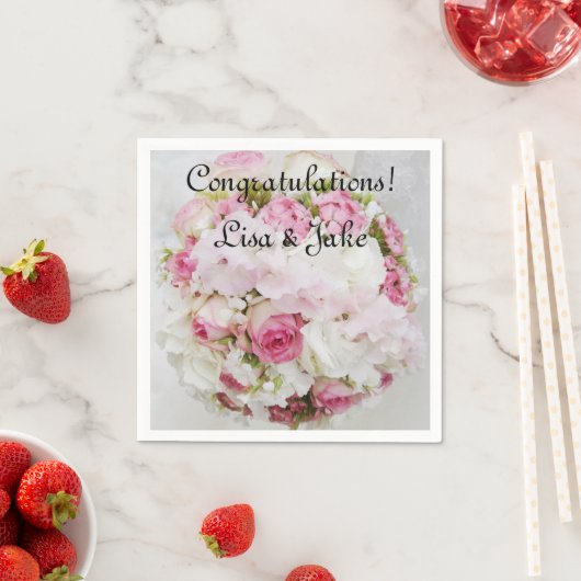 Glückwunsch zum Hochzeitspapier Napkins Serviette (Beispiel)