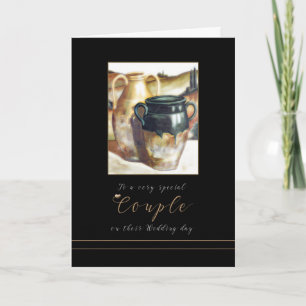 Glückwunsch zum Hochzeitsspiel - Painted-Pottery-K Karte