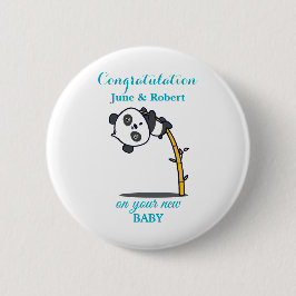 Glückwunsch zum neuen Baby Button