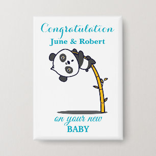 Glückwunsch zum neuen Baby Button