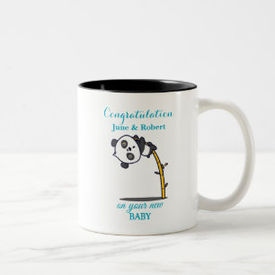Glückwunsch zum neuen Baby Zweifarbige Tasse