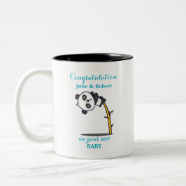 Glückwunsch zum neuen Baby Zweifarbige Tasse