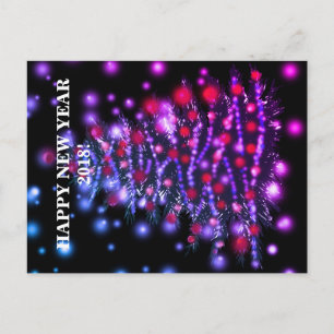 Glückwunsch zum neuen Jahr 2018 Feiertagspostkarte