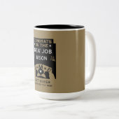 Glückwunsch zum neuen Job Zweifarbige Tasse (VorderseiteRechts)