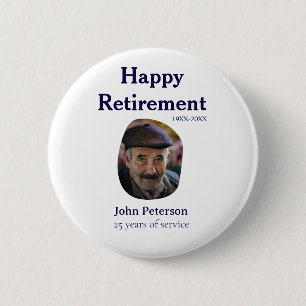 Glückwunsch zum Renteneintritt Foto 25 Jahre Diens Button