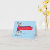 Glückwunsch zum Running Chicago Marathon Karte (Gelbe Blume)