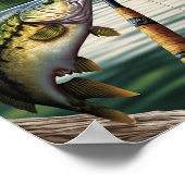 Glückwunsch zum Thema "Ruhestand Party Fishing" Poster (Ecke)