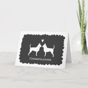 Glückwunsch zur Chihuahua-Hochzeit Karte