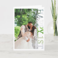 Glückwunsch zur ersten Hochzeitstag Fotokarte