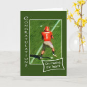 Glückwunsch zur Fußballmannschaft Karte (Gelbe Blume)