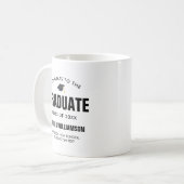Glückwunsch zur Graduate-Klasse von 20XX Custom Kaffeetasse (Vorderseite Links)