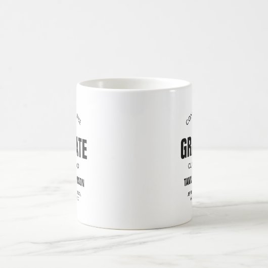 Glückwunsch zur Graduate-Klasse von 20XX Custom Kaffeetasse (Mittel)