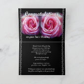 Glückwunsch zur Hochzeit deines Sohnes Karte (Innenseite)