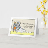 Glückwunsch zur Hochzeit für Nephew und seine Ehef Karte (Gelbe Blume)